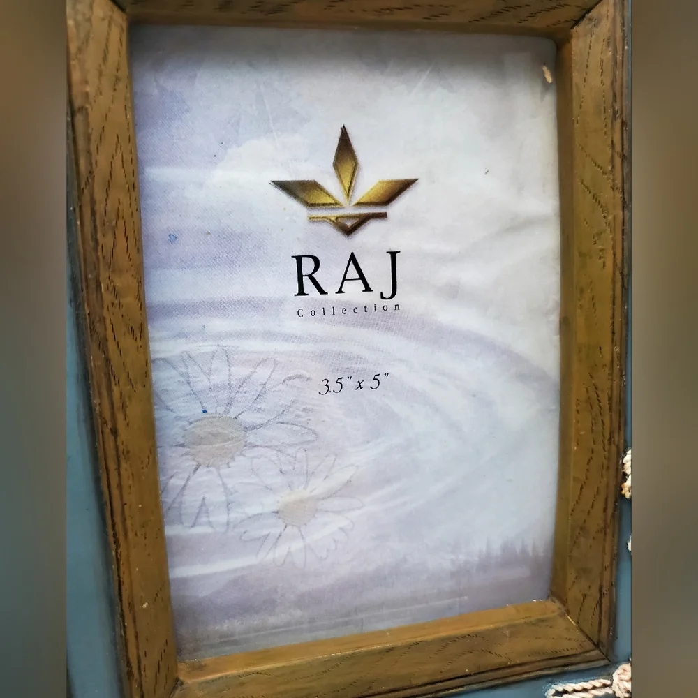 RAJ Photo Display Sailboat Picture Frame 3.5” X 5” Nautical Ropes